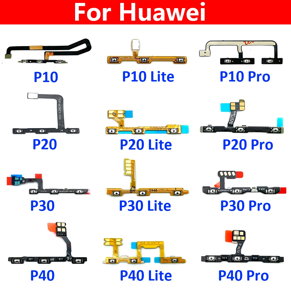 Страничният Бутон за Включване Изключване Бутон за Регулиране на силата на Звука Гъвкав Кабел Лента За Huawei P30 P10 P20 Pro P40 Lite E 5G Изображение 0 