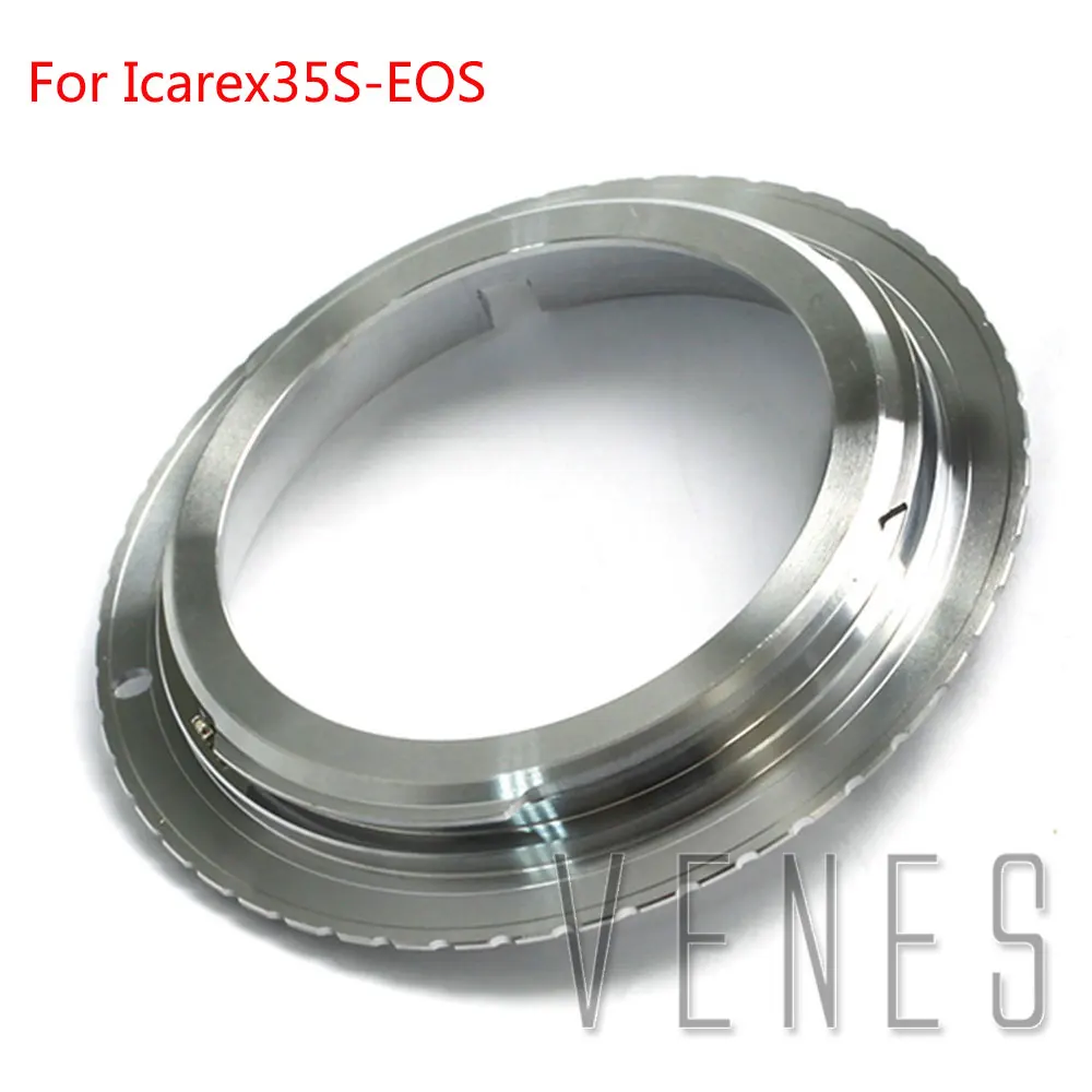 Уплътнение за Icarex 35S - за EOS, преходни пръстен за Icarex 35S, подходящо за за Canon EOS DSLR или филм огледално-рефлексен фотоапарат (сребрист)