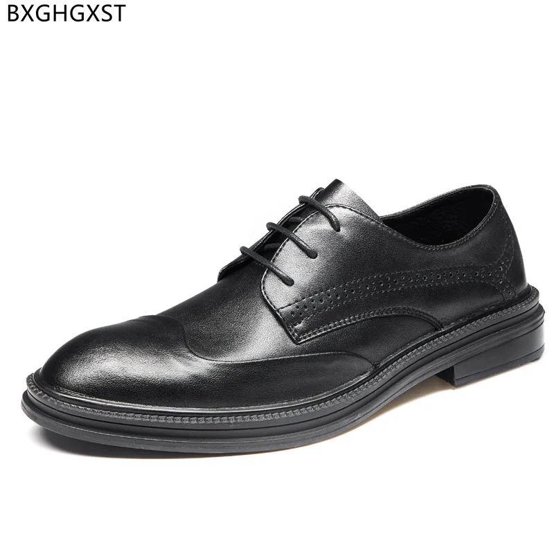 Черни модела Мъжки обувки Модерен Елегантни Обувки за Мъже 2022 г. Луксозен Дизайнерски Мъжки Обувки с Високо Качество Zapatos De Vestir De Los Hombres Изображение 5 