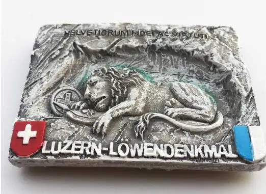 Швейцария Мемориал Паметник На Люцерн Лъв Туристически Сувенири Занаяти Магнитен Магнит За Хладилник
