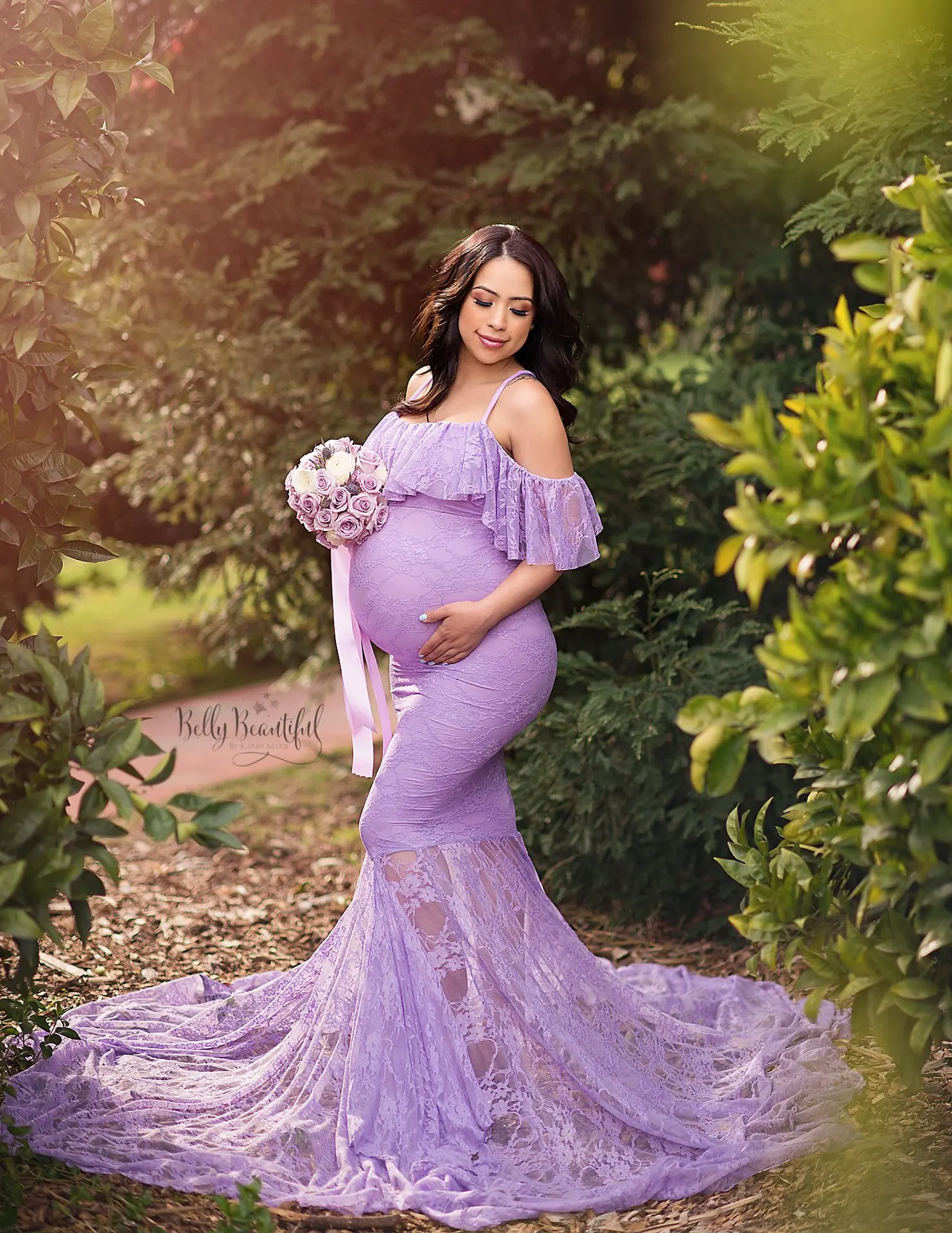 рокли за бременни, за фотосесия рокля за бременни vestidos рокля за бременни Русалка Рокли за бременни За Фотография
